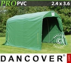 Tenda garage 2,4x3,6x2,34m PVC, Verde
