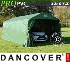 Tenda garage 3,6x7,2x2,7m PVC, verde