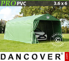 Tenda garage 3,6x6x2,68m PVC, verde