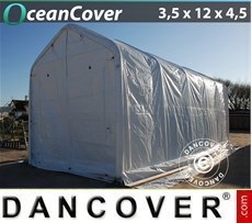 Tenda garage 3,5x12x3,5x4,5m, Bianca